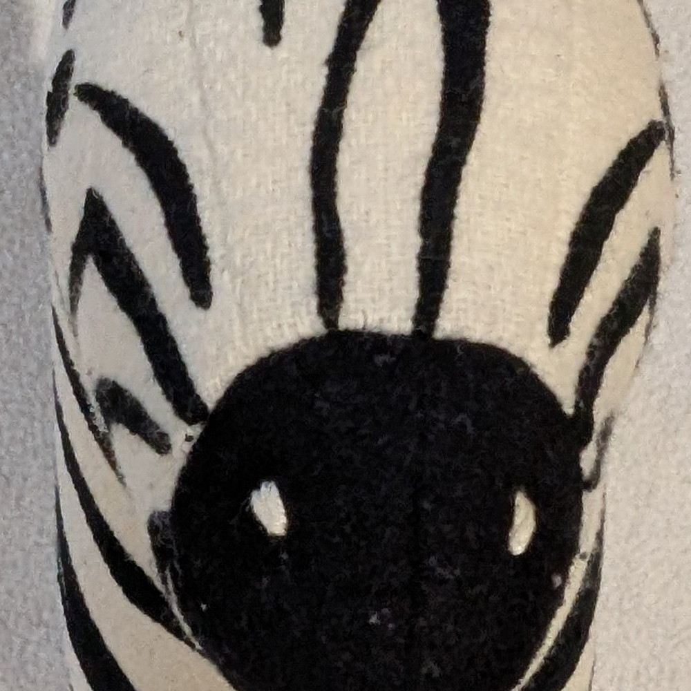 Pier 1 Zebra Plush Wall Decor Safari Nursery Animal Head Boho Jungle